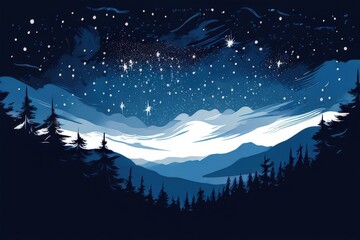 an ai generated image, The night sky with the Milky Way clearly visible,