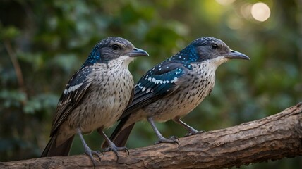 lilac roller on branch