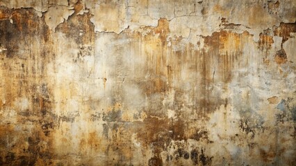 Weathered concrete wall and distressed vintage paper textures blend in modern abstract design with earthy tones and nostalgic flair.