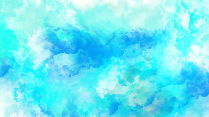 Obraz premium sky background texture. blue watercolor texture. blue watercolor background.