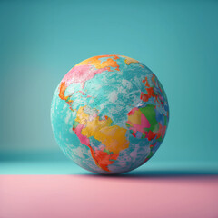 globe on a white background