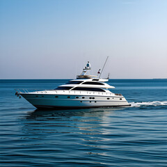 Fototapeta premium 바다 위에 떠 있는 배