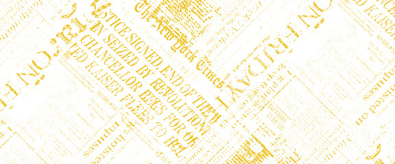 Obraz premium Vector old newspaper paper grunge vintage old aged texture with fragments of newspaper text background. 