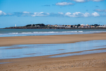 Plage de l'océan atlantique (Vendée, France)