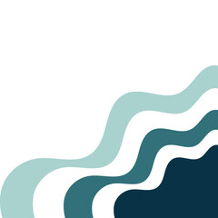 Abstract Wavy Corner