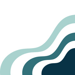 Fototapeta premium Abstract Wavy Corner