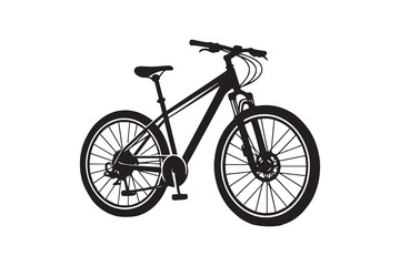 Bicycle Sport Icon silhouette Vector Illustration art