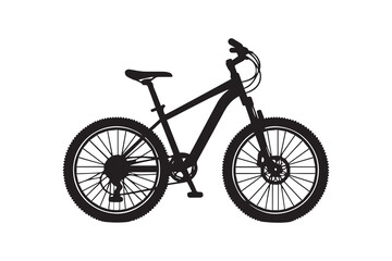 Fototapeta premium Bicycle Sport Icon silhouette Vector Illustration art