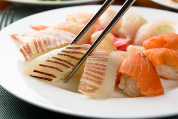 Korean Buffet Restaurant Meal Sushi