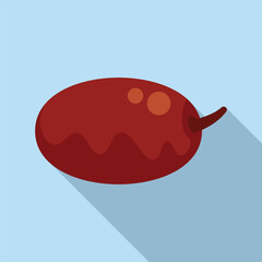 Ripe jujube fruit, healthy ingredient for vegetarian recipe