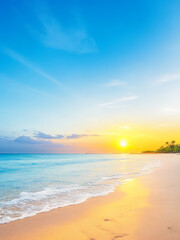 Obraz premium Closeup sea sand beach. Beautiful panoramic landscape. Inspire tropical seascape horizon.