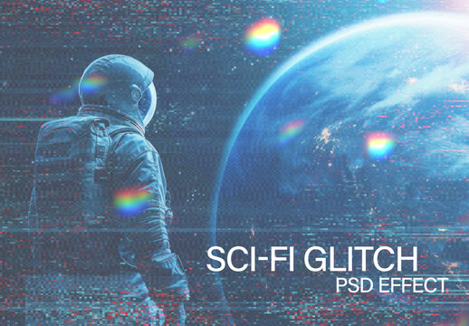 Sci Fi Glitch PSD Effect