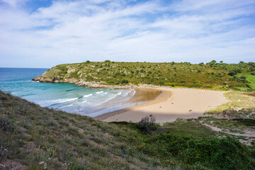 nudist beach,, Sonabia, Castro Urdiales, Cantabria, Spain