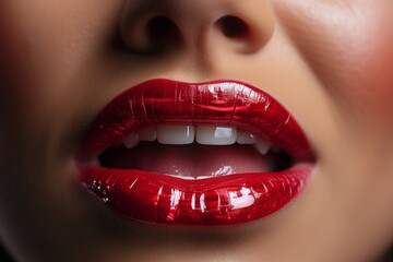 Obraz premium Girl with medical pills on tongue, health and treatment concept for medical search results