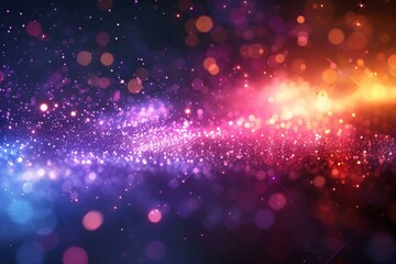 Obraz premium Colorful lights and sparkles on abstract background.