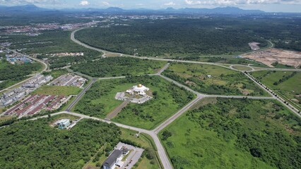 Pentagon Shaped Mosque and Pentagon Surrounding Roads