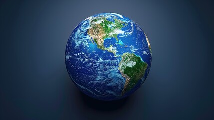 Fototapeta premium earth globe on black background