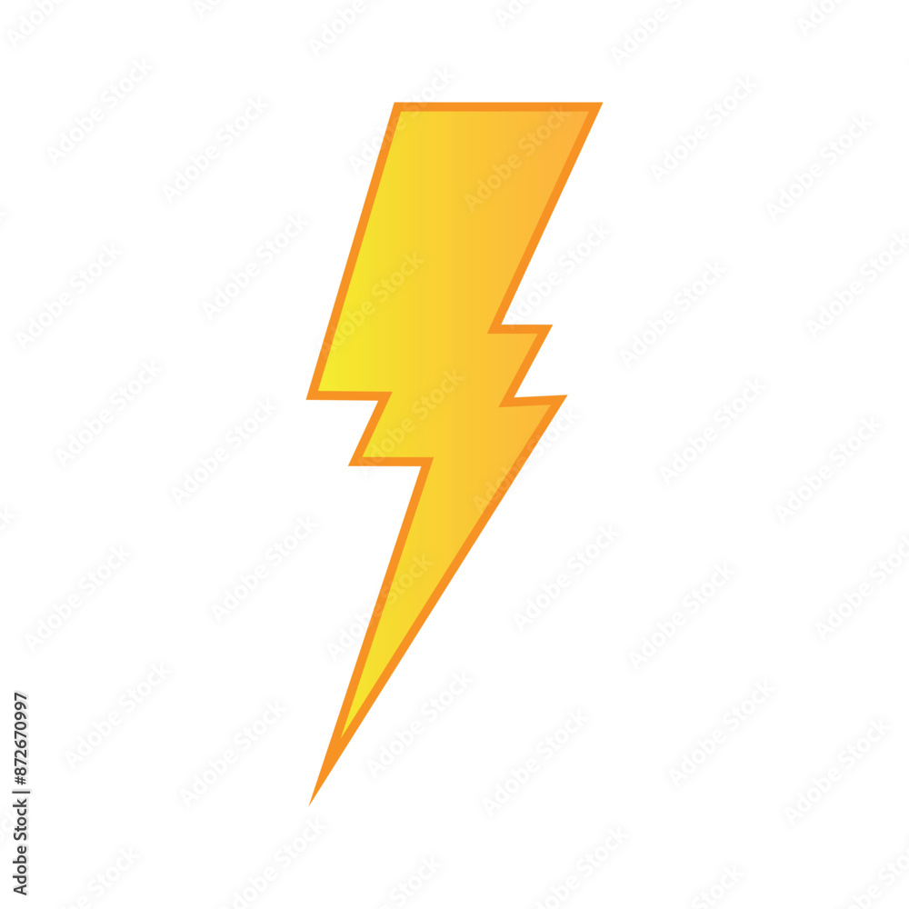 Poster lightning bolt illustration