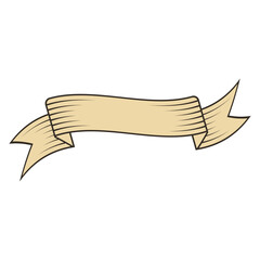 Vintage Ribbon Label Illustration