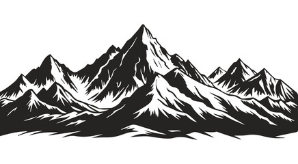 Mountain Range Landscape Silhouette