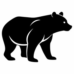 Bear silhouette vector illustration