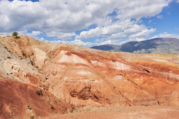 Colorful mountains in Mountain Altai.