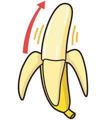 男性器をイメージしたバナナ　元気なバナナ