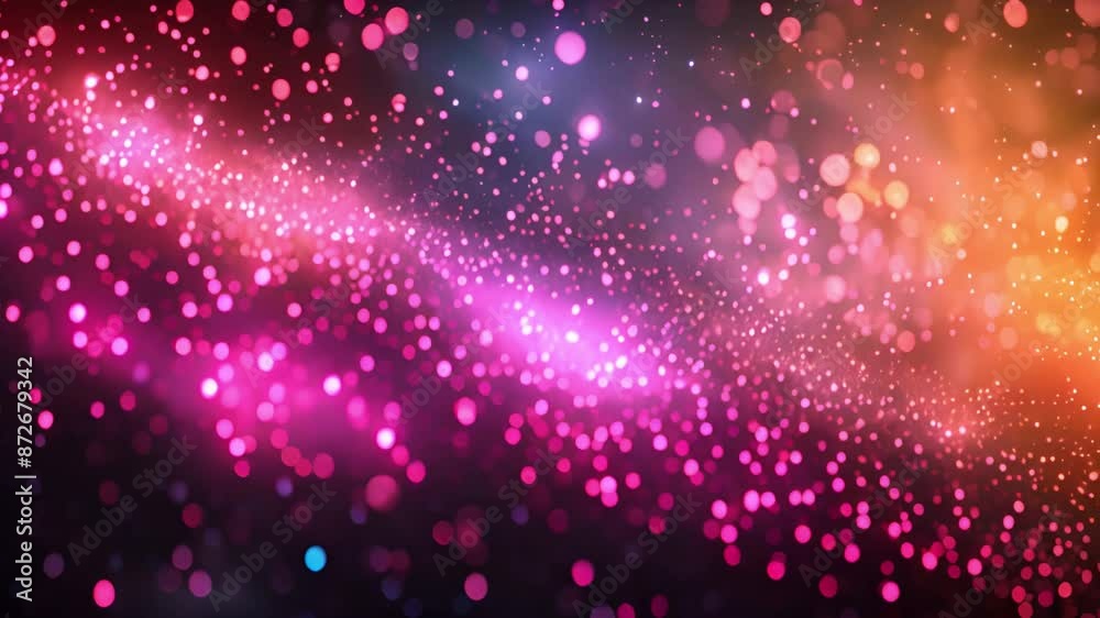 Fototapete a digital abstract background featuring a pink and orange galaxy with a dark blue background. the im