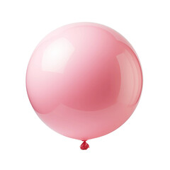 Pink Balloon on a Black Background