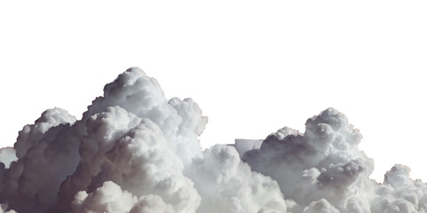 Vector soft clean fluffy clouds shapes cutout clean cumulus cloudscape cut out specials fog on transparent background.