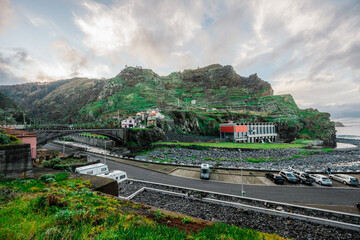 Village near Ribeira da Janela n in Madeira Island, Portugal