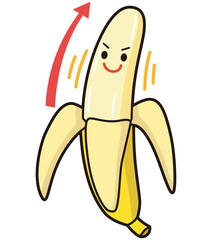 男性器をイメージしたバナナ　元気なバナナ