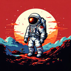 astronaut in space