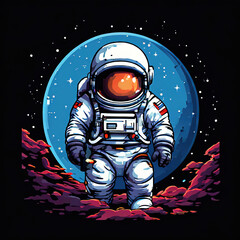 astronaut in space