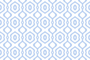 Abstract Seamless Geometric Light Blue and White Pattern.