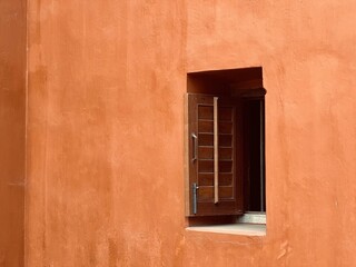 old wooden window