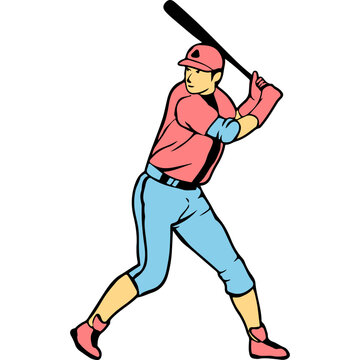 recommend clip art: Baseball Player Illustration Vector