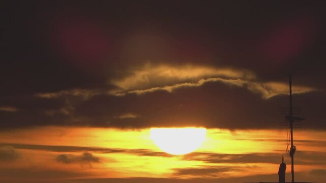 sunset over the mountains