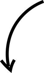 Spiral arrow doodle, wavy twist minimal squiggly line set. Curve comic turn way direction. Playful quirky simple free hand element