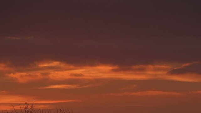 time lapse clouds at sunset