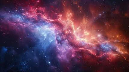 Naklejka premium American Colorful fireworks explode against a dark night sky, celebrating a summer holiday