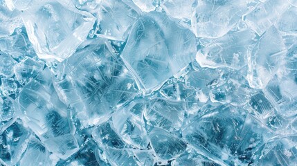 Ice texture cracks surface, abstract winter background