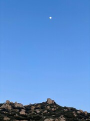 rocks on blue sky