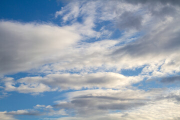 Fototapeta premium Serene Skies with Fluffy Clouds