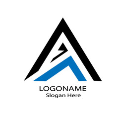 abstract triangle logo