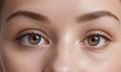 Obraz premium Caring for the skin around the eyes. Photo closeup.