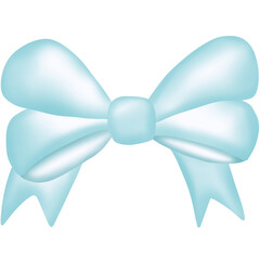 blue ribbon bow