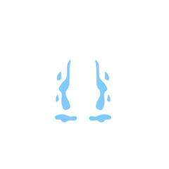 illustration of cartoon tears dripping