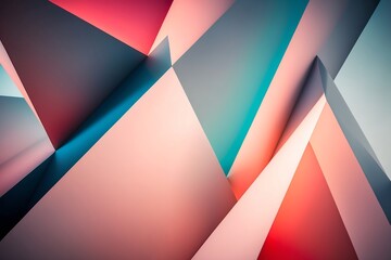 Minimalist White Triangular Shapes on Gradient Background. Abstract. Clean. Simplicity. Geometric. Backdrop.