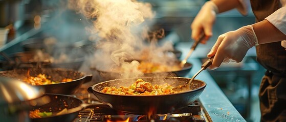 Chefs skills in a cooking contest